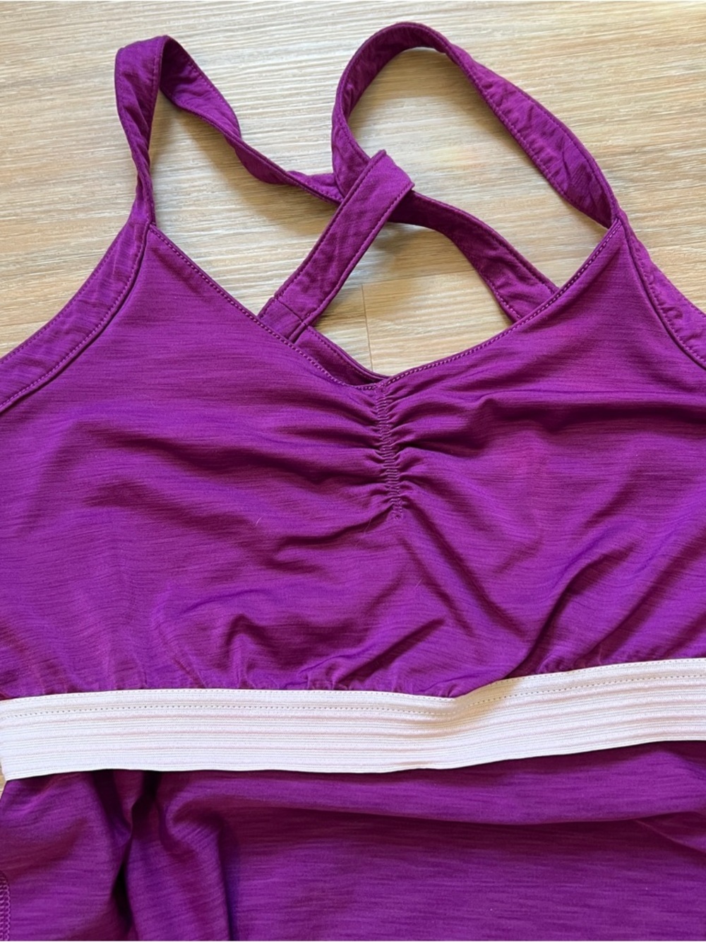 Mountain Hardwear Purple Fuchsia Athletic Dress Racerback Built-In Bra - Picture 7 of 7